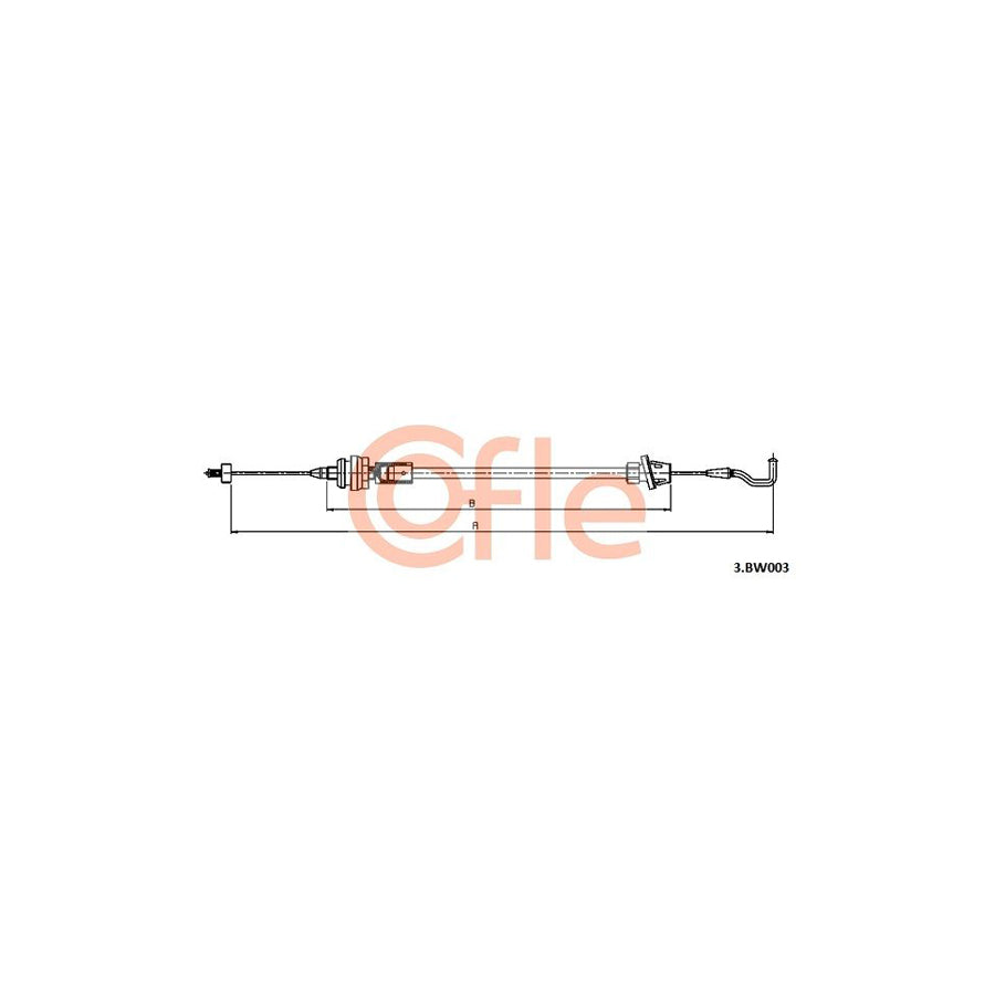 COFLE 3.BW003 Throttle Cable | Duco Car Parts UK Car Parts