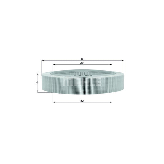 MAHLE ORIGINAL LX 262 Air Filter Filter Insert