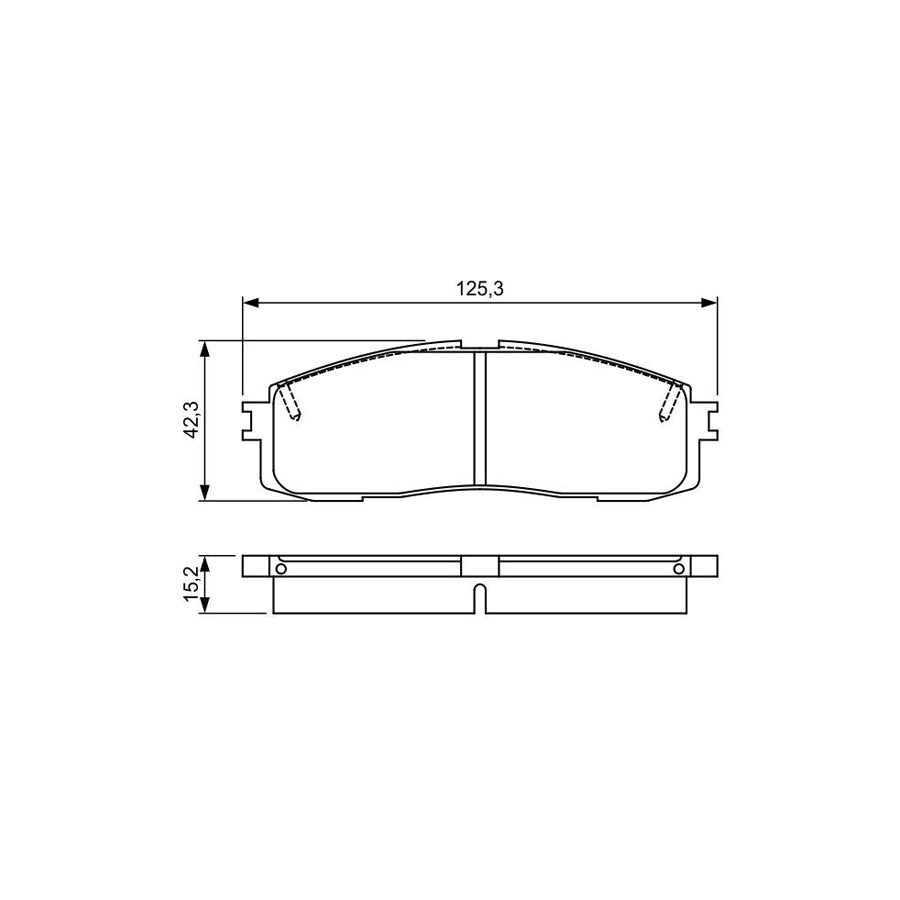 Bosch 0986495330 Brake Pad Set Excl Wear Warning Contact With Mounting Manual BP1619