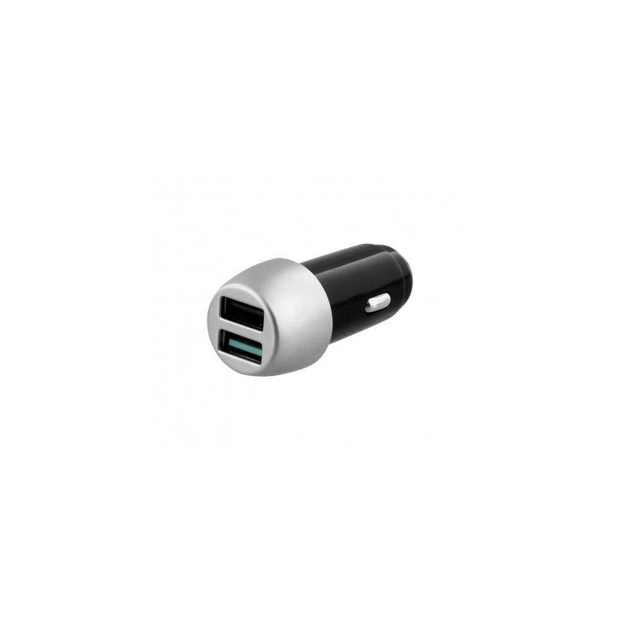 TnB CACSILVER 8108 In-car charger 12, 24V, Number of inlets/outlets: 1 USB-A, 1 USB-A (QC3.0), Black, Silver