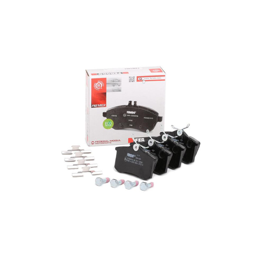 Ferodo Premier Eco Friction Fdb1491 Brake Pad Set Not Prepared For Wear Indicator With Brake Caliper Screws With Accessories