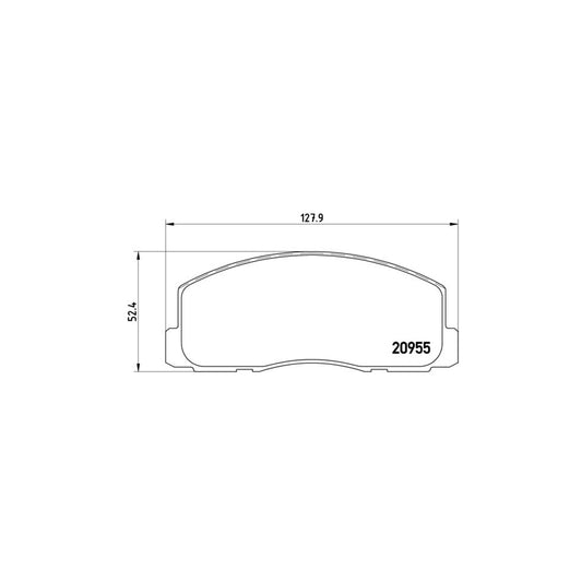 Brembo P 54 006 Brake Pad Set Excl Wear Warning Contact