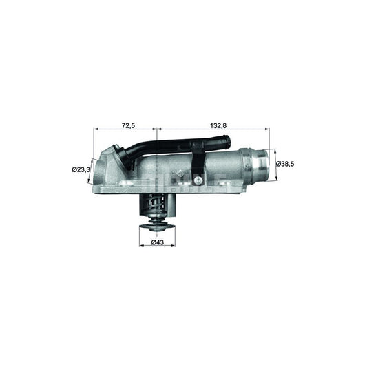 MAHLE ORIGINAL TM 7 105 Engine thermostat for AUDI A8 D2 (4D2, 4D8) Opening Temperature: 105°C, with seal