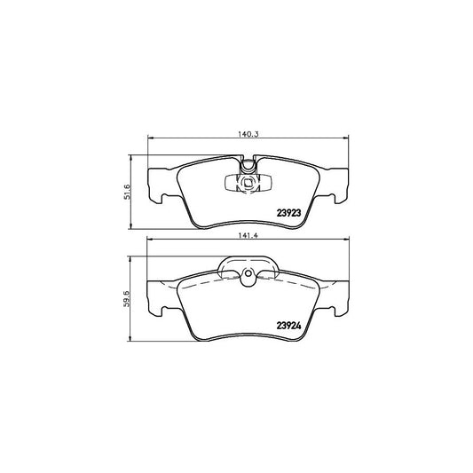 Hella 8DB 355 011 421 Brake Pad Set Prepared For Wear Indicator