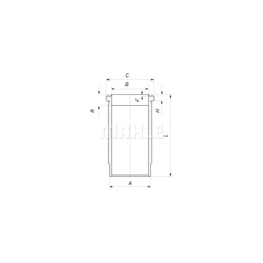 MAHLE ORIGINAL 037 WN 06 Cylinder Sleeve 95,25mm