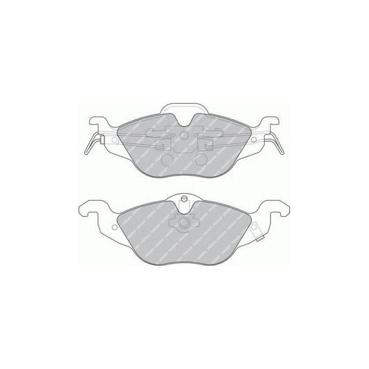 Ferodo Fsl1293 Brake Pad Set Fuse Technology With Acoustic Wear Warning