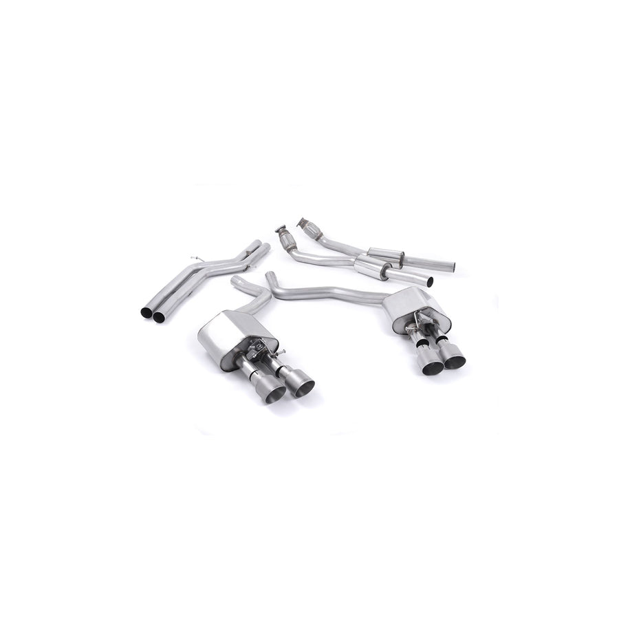 MillTek Audi C7 Sportback Valved & Non-Resonated Cat-Back Exhaust (S6 & S7)
