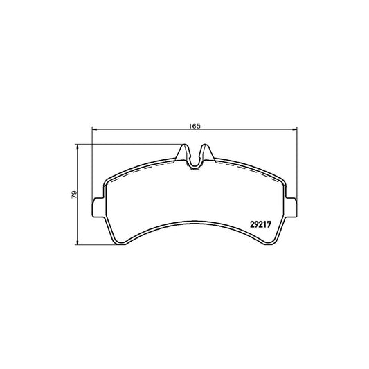 Hella 8DB 355 005 541 Brake Pad Set Prepared For Wear Indicator With Brake Caliper Screws
