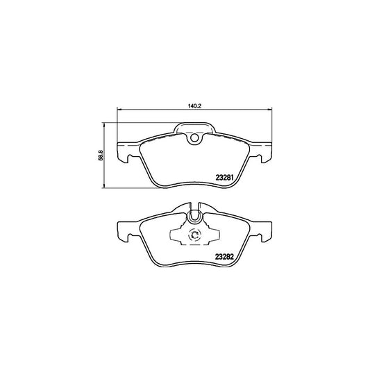 Hella 8DB 355 009 171 Brake Pad Set Prepared For Wear Indicator