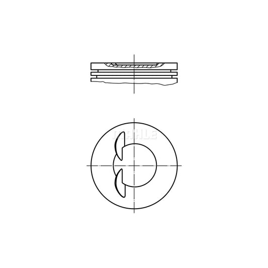MAHLE ORIGINAL 011 70 01 Piston 82,1 mm