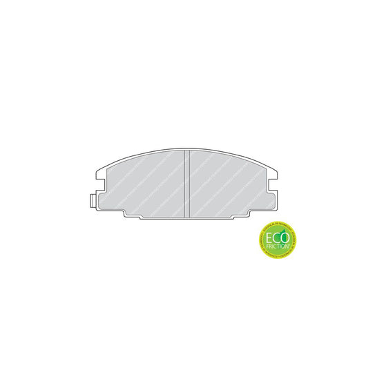 Ferodo Premier Eco Friction Fdb678 Brake Pad Set With Acoustic Wear Warning Without Accessories