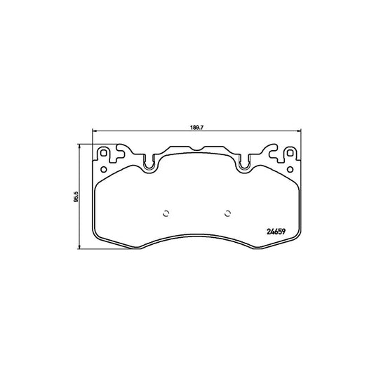 Hella 8DB 355 016 151 Brake Pad Set Not Prepared For Wear Indicator