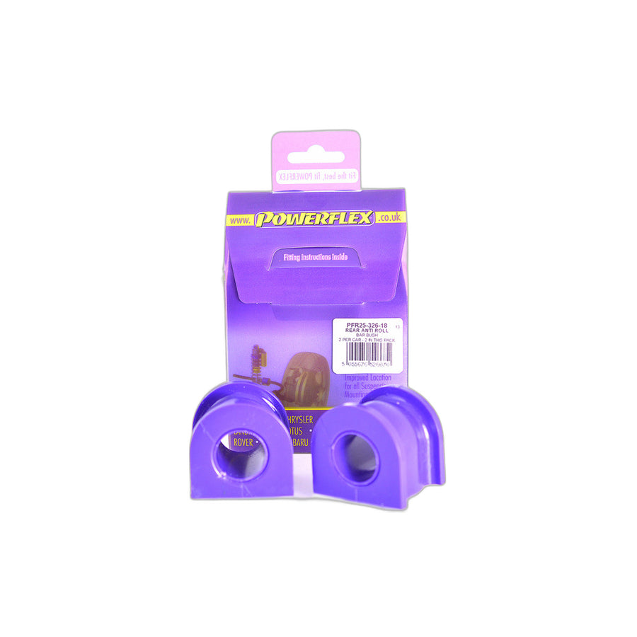 Powerflex PFR25-326-18 Honda Rear Anti Roll Bar Bush 18mm (Inc. CR-V & Civic) | Duco Car Parts UK Car Parts