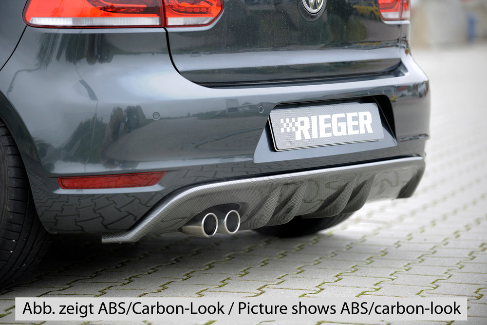 Rieger 00059541 VW Mk6 Golf GTD Rear Diffuser