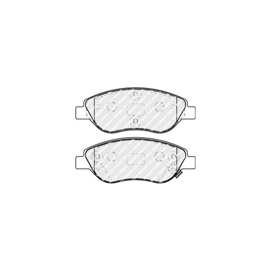 Ferodo Fdb5138 Brake Pad Set For Fiat Tipo With Acoustic Wear Warning With Accessories