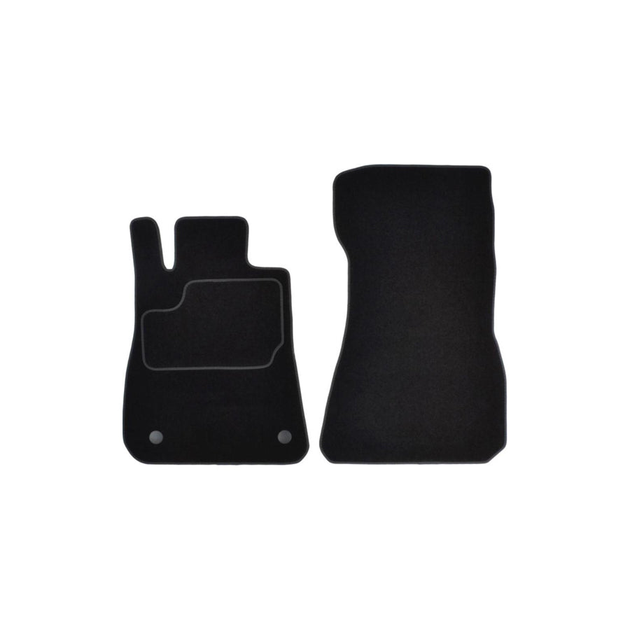MAMMOOTH A041 MER350 PRM 01 Floor mat set suitable for MERCEDES-BENZ SLS AMG Textile, Front, Quantity: 2, Black