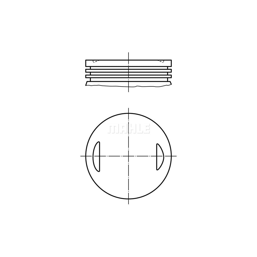 MAHLE ORIGINAL 008 66 00 Piston 84,0 mm
