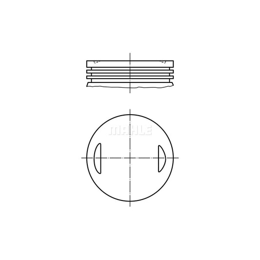 MAHLE ORIGINAL 008 66 00 Piston 84,0 mm