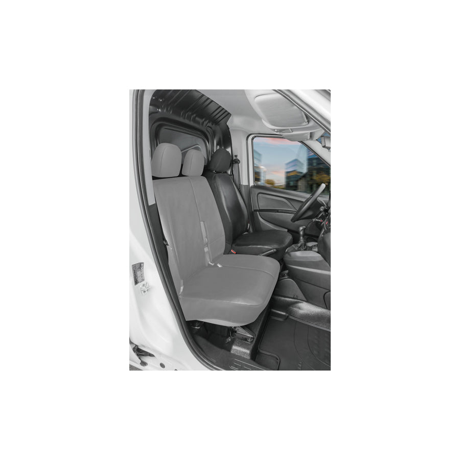 WALSER 11541 Car seat cover for FORD TRANSIT CONNECT Grey, Leatherette, Front