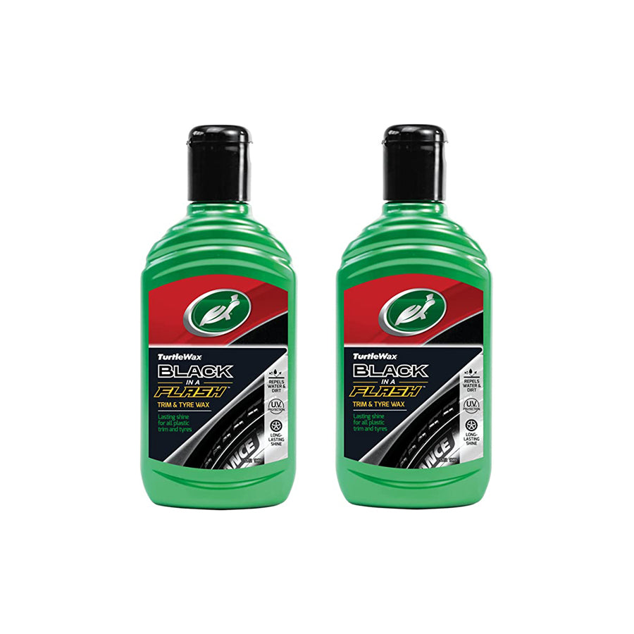 Turtle Wax Black In A Flash Tyre Dressing 2 X 300 Ml