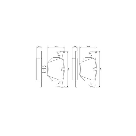 Bosch 0986424365 Brake Pad Set BP176
