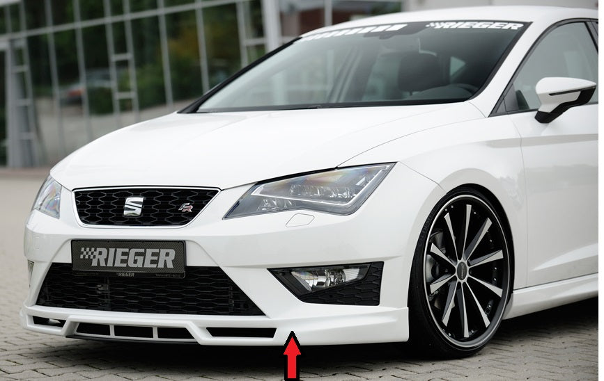 Rieger 00027000 SEAT 5F Front Splitter (Leon FR & Leon Cupra)