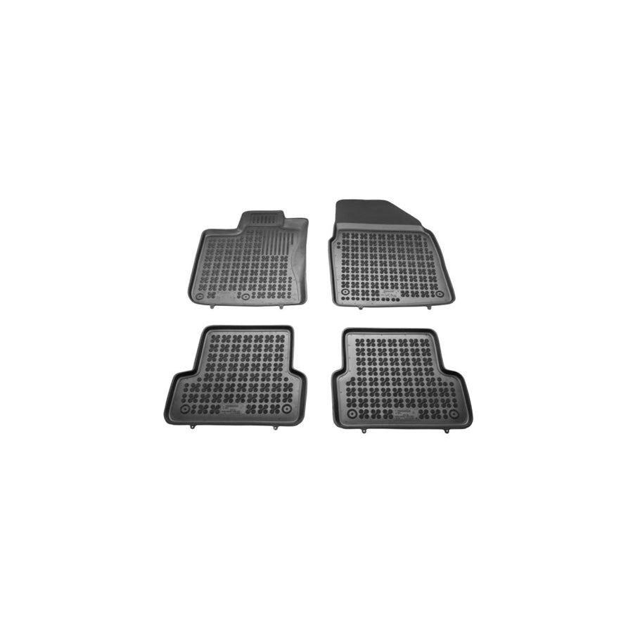 REZAW PLAST Tailored 201808 Floor mat set for NISSAN Qashqai / Qashqai+2 I (J10, NJ10) Elastomer, Front and Rear, Quantity: 4, Black