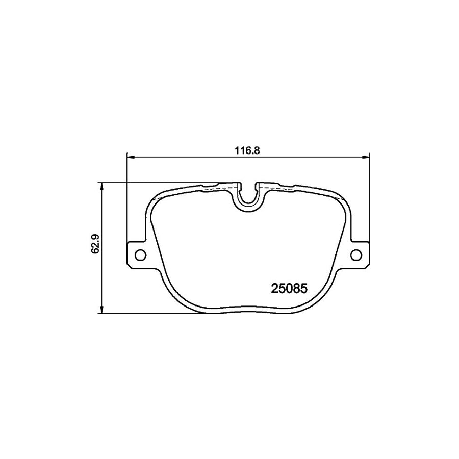 Hella 8DB 355 015 451 Brake Pad Set For Land Rover Range Rover Prepared For Wear Indicator With Brake Caliper Screws With Accessories