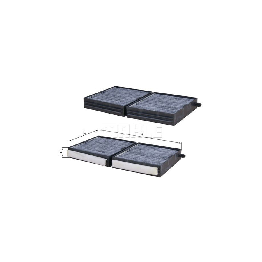 MAHLE ORIGINAL LAKG 113/S Pollen filter Activated Carbon Filter