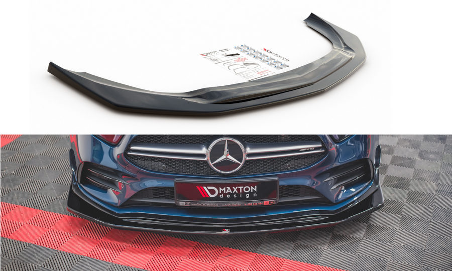Maxton Design ME-A-177-35-FD3T Front Splitter V.3 Mercedes Benz A35 AMG / AMG-Line W177 | Duco Car Parts UK Car Parts