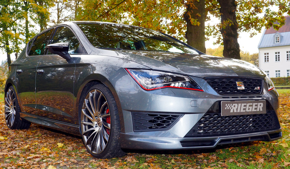 Rieger 00027000 SEAT 5F Front Splitter (Leon FR & Leon Cupra)