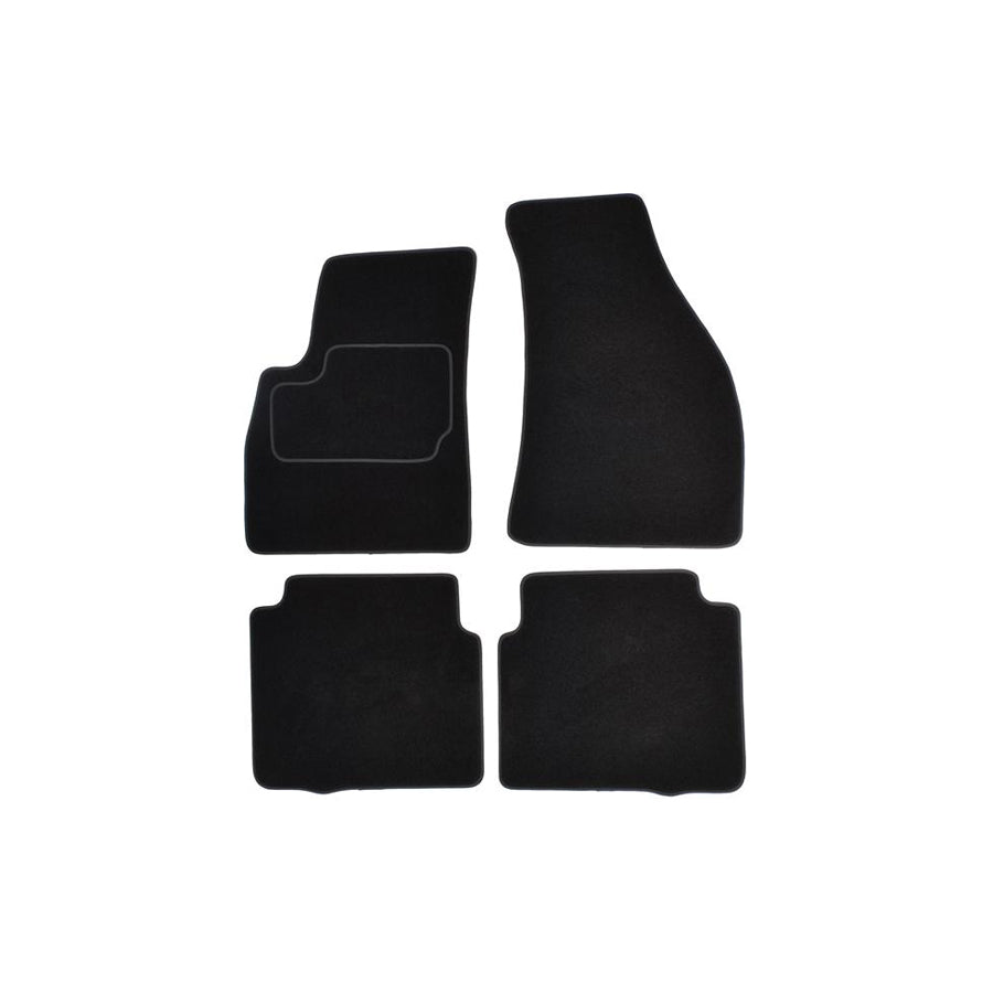 CUSTOPOL Tailored HYU145C Floor mat set for HYUNDAI Santa Fe I (SM) Textile, Front and Rear, Quantity: 4, Black