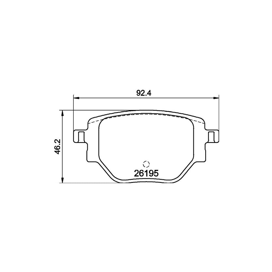 Hella 8DB 355 040 321 Brake Pad Set Incl Wear Warning Contact With Brake Caliper Screws With Accessories