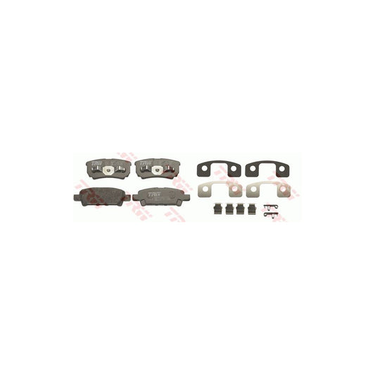 TRW Gdb4143 Brake Pad Set Not Prepared For Wear Indicator With Accessories