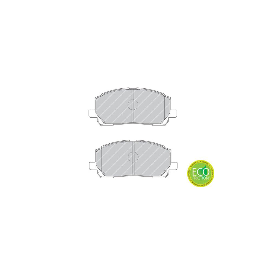 Ferodo Premier Eco Friction Fdb1911 Brake Pad Set Not Prepared For Wear Indicator Without Accessories