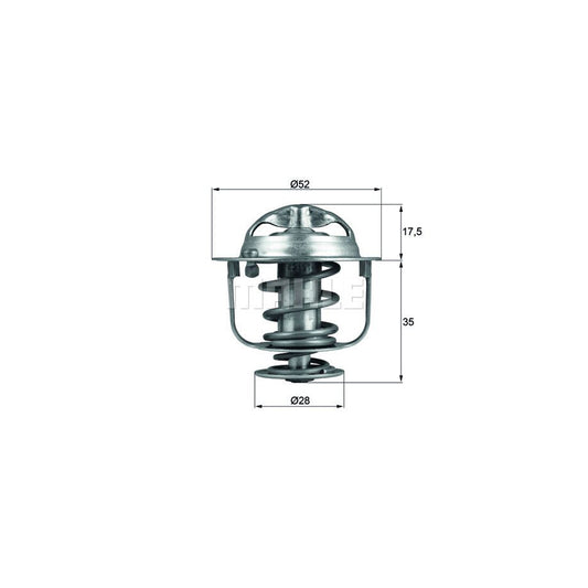 MAHLE ORIGINAL TX 119 82D Engine thermostat Opening Temperature: 82°C, with seal