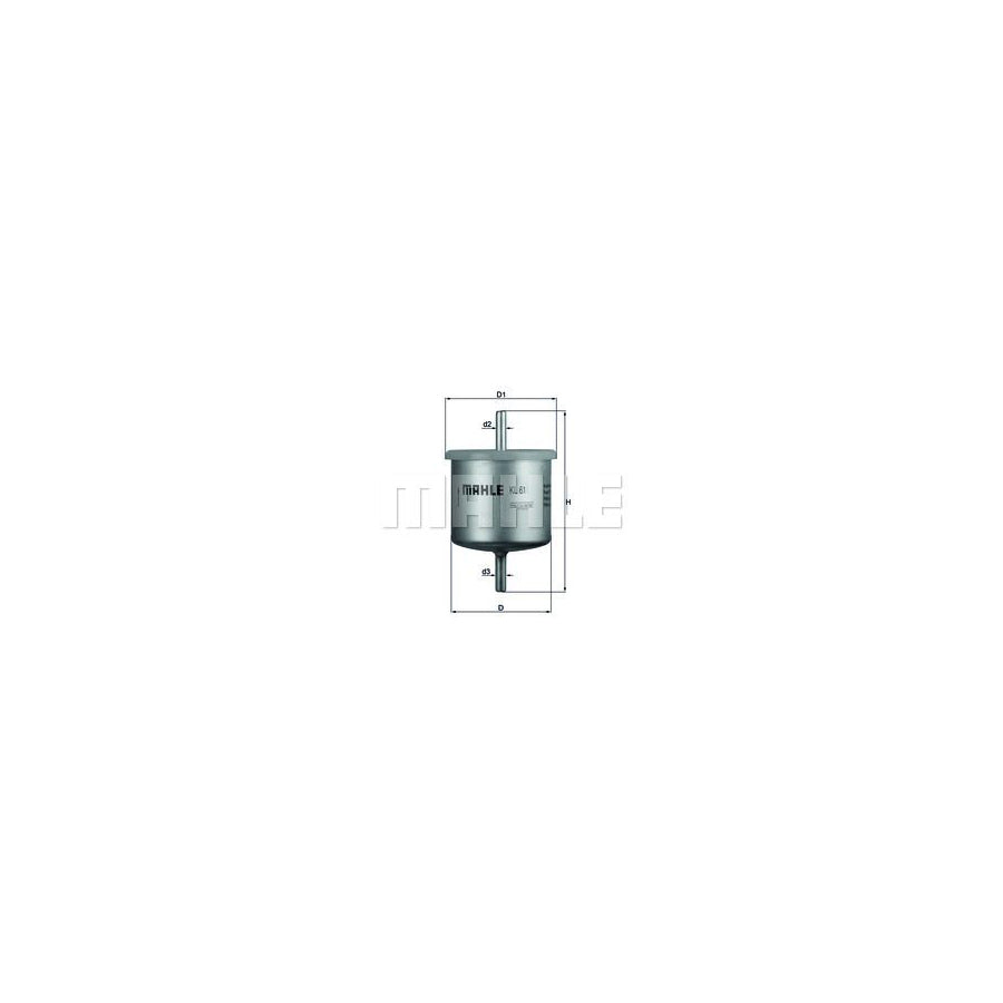 MAHLE ORIGINAL KL 61 Fuel filter In-Line Filter