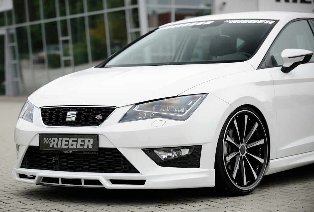 Rieger 00027000 SEAT 5F Front Splitter (Leon FR & Leon Cupra)