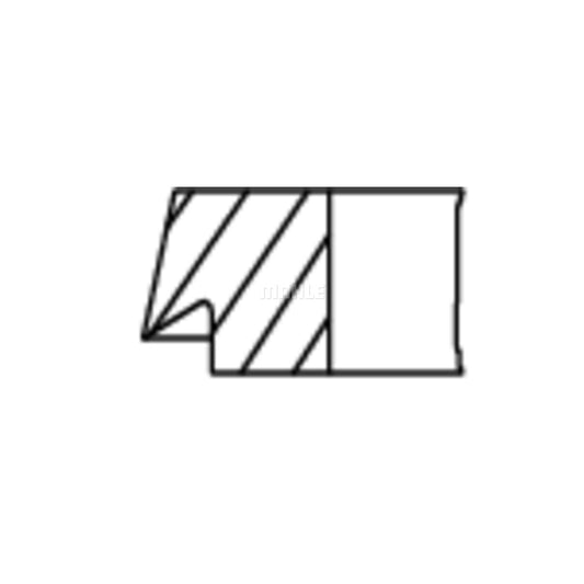 MAHLE ORIGINAL 001 28 N0 Piston Ring Kit suitable for MERCEDES-BENZ 170 (W170) Cyl.Bore: 75,0mm