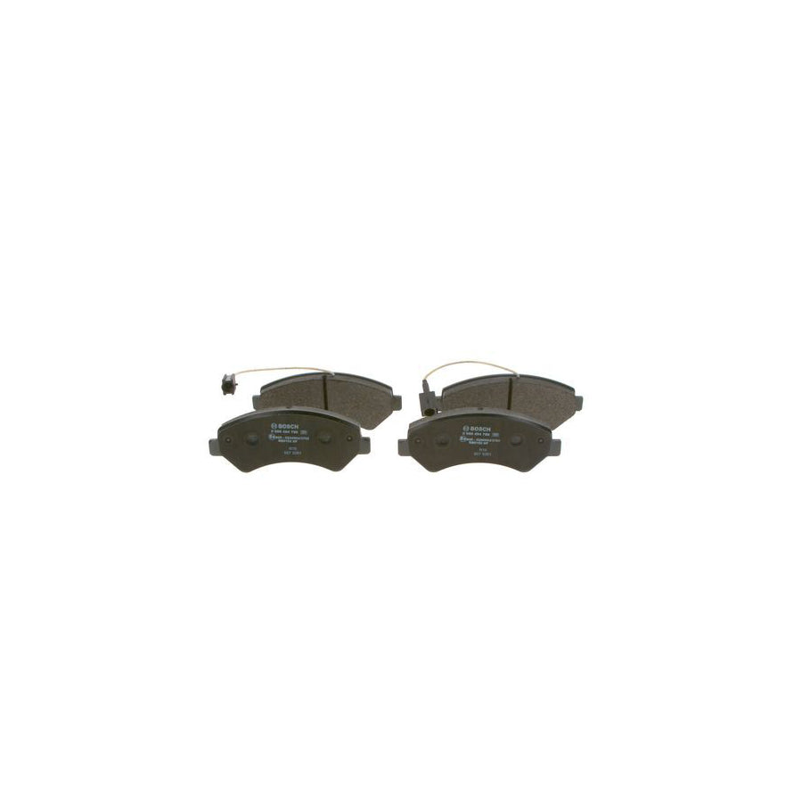 Bosch 0986494799 Brake Pad Set With Integrated Wear Sensor With Anti Squeak Plate With Mounting Manual BP1973
