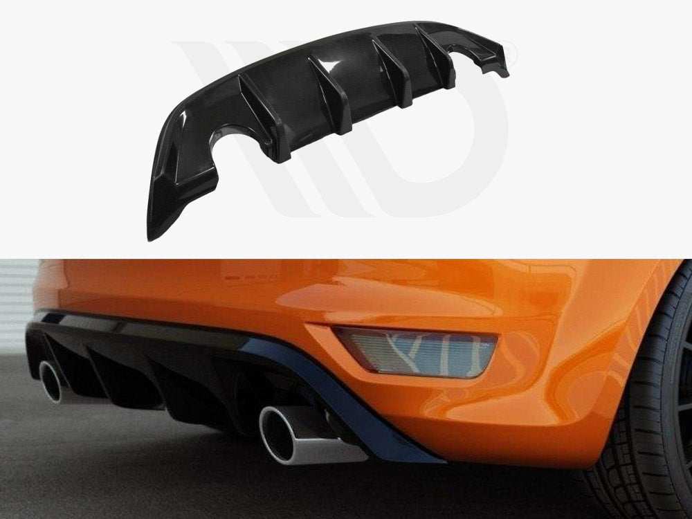 Maxton Design FO-FO-2F-ST-RS1T Rear Valance Ford Focus II ST Facelift (2007-2011) | Duco Car Parts UK Car Parts