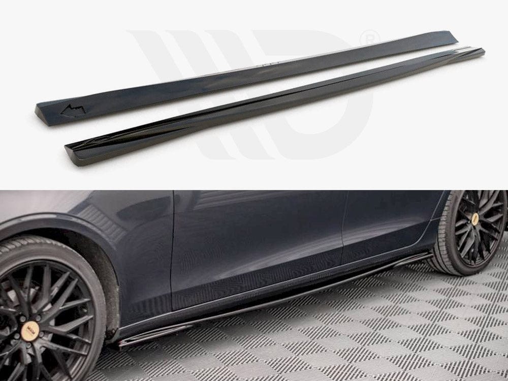 Maxton Design VO-V90-2-SD1T Side Skirts Diffusers Volvo V90 MK2 (2016-2020) | Duco Car Parts UK Car Parts