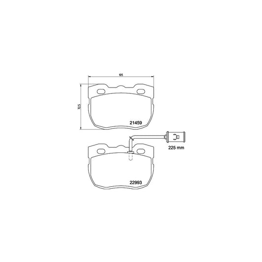 Hella 8DB 355 037 941 Brake Pad Set For Land Rover Discovery I Lj Incl Wear Warning Contact