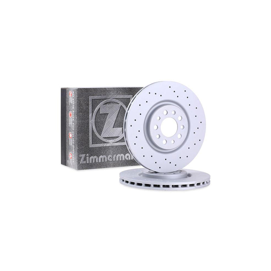 ZIMmERMANN SPORT COAT Z 110 2217 52 Brake Disc Internally Vented Perforated Coated