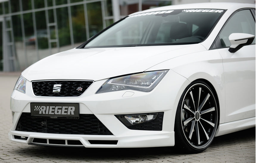 Rieger 00027000 SEAT 5F Front Splitter (Leon FR & Leon Cupra)