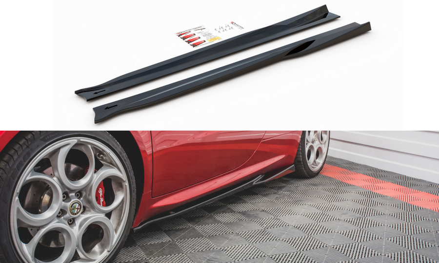 Maxton Design AL-4C-SD1T Side Skirts Diffusers Alfa Romeo 4C | Duco Car Parts UK Car Parts