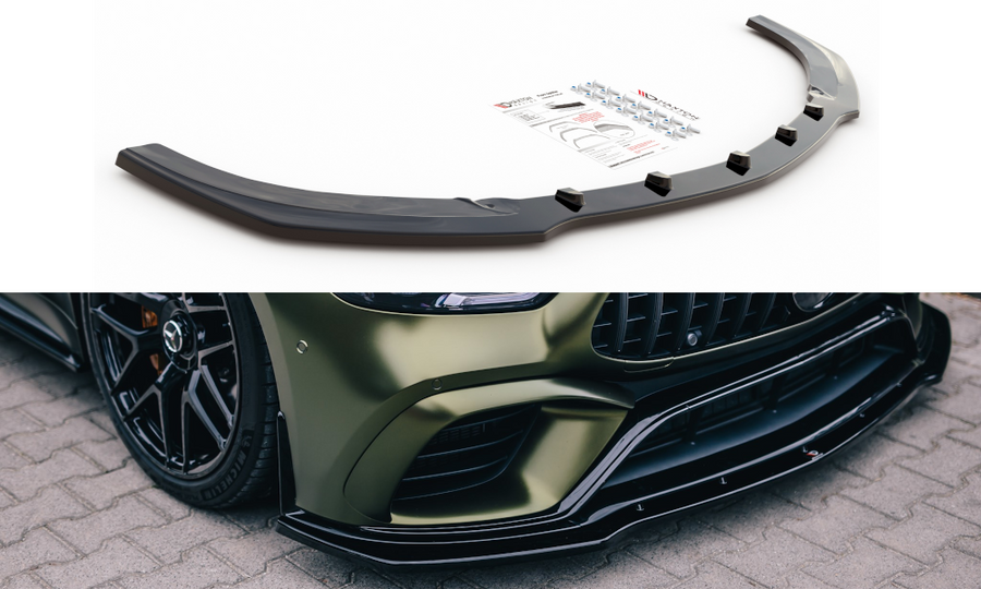 Maxton Design ME-GT-4D-AMG-FD2T Front Splitter V.2 Mercedes Benz AMG GT 63S 4-Door Coupe Aero | Duco Car Parts UK Car Parts