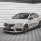Maxton Design Skoda Octavia Rs MK3 Facelift (2016-2019) Front Splitter V.1