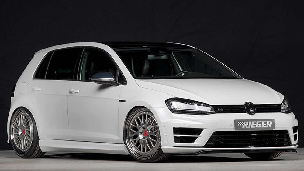 Rieger 00059554 VW R, GTI & GTD Right Side Skirt -  Matte Black