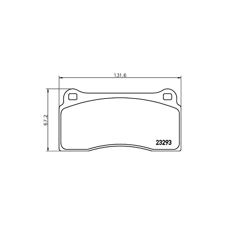 Hella 8DB 355 008 981 Brake Pad Set Not Prepared For Wear Indicator